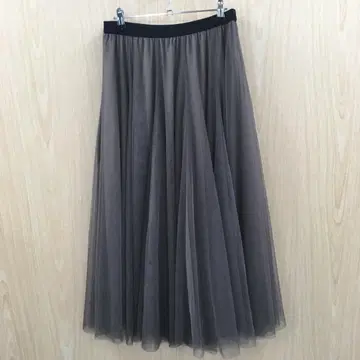 앙코키뉴 튤 롱 스커트 F0925B11