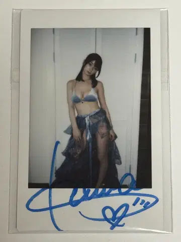 하시모토 칸나 친필 사인 폴라로이드
