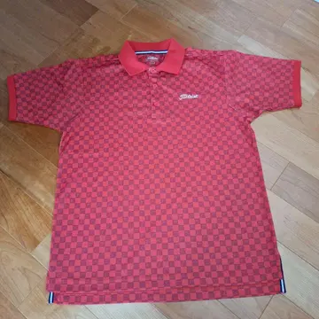 Titleist 빨간색 골프 셔츠 LL