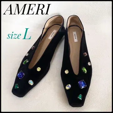 [미사용급] AMERI VINTAGE 아메리 비쥬 펌프스 블랙 L