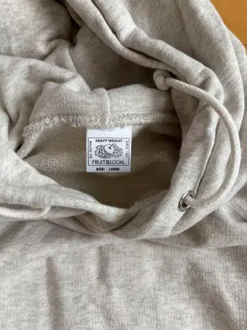 FRUIT OF THE LOOM 그레이 후디 L 사이즈