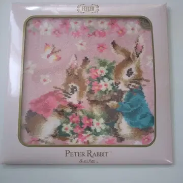 [ 미개봉 ] 페이러 손수건 피터&토끼 플라워 정원