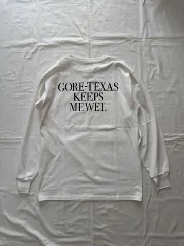 bootlab GORE-TEXAS LS TEE WHITE L