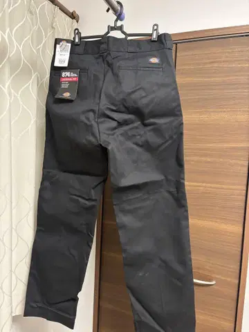 Dickies 오리지널 핏 워크 팬츠 36X 32 블랙