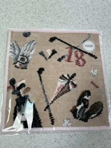 FEILER 골프 여자 골프 모티브 손수건 25cm 새상품