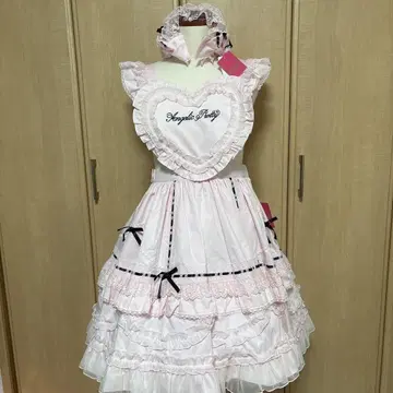 angelic pretty heart 가슴 장식 스커트 핑크