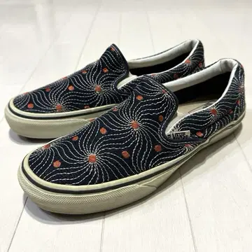USA 기획 VANS 슬립온 V-98DENIM 데님 자수 US9