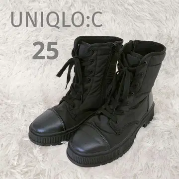 UNIQLO:C 패디드 레이스업 부츠 25 블랙