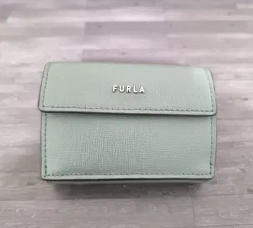 FURLA 그린 3단 폴더형 지갑 미니 지갑 바이컬러