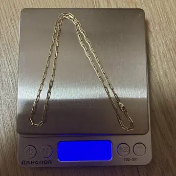 실버 금 도금 목걸이