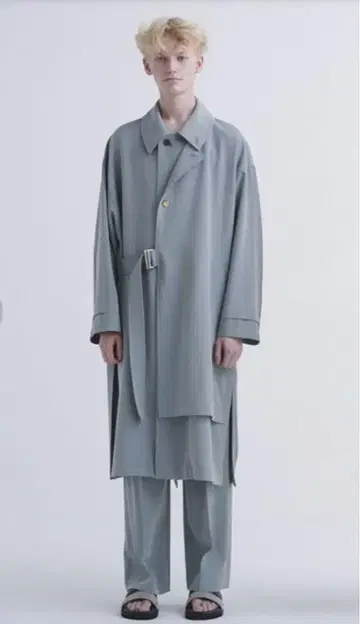 CULLNI 23-SS-036/Layered Tie Locken Coat