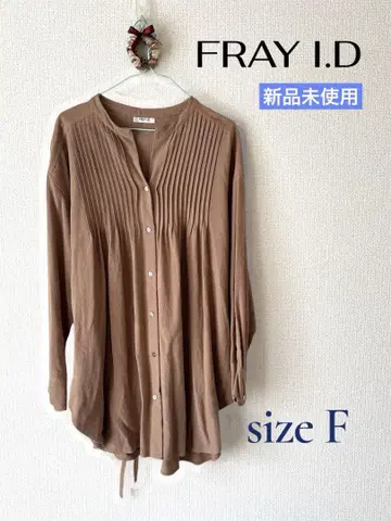 [ 미사용품 ] FRAY I.D 핀턱 볼륨 셔츠 사이즈 F