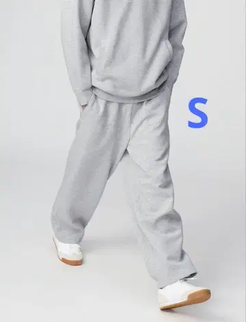 UNIQLO 맨투맨 와이드 팬츠 S 남녀 공용