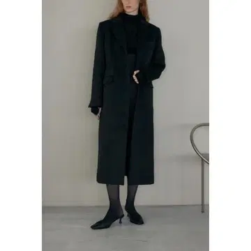 M_ MOUSSY 체스터 코트 블랙