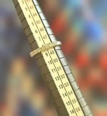 다이아몬드 반지 K14WG, 다이아 0.20 반지 8호 각인 있음