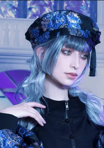 CuLLt CHINA SHEER 베레모 (블루)