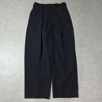 23AW MARKAWARE 울 와이드 슬랙스 서바이벌 크로스 블랙