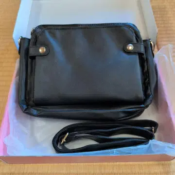 츠치야 가방 블랙 숄더백