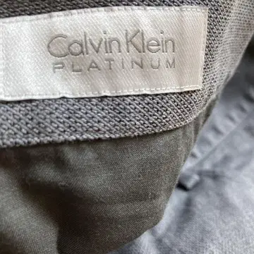 Calvin Klein Platinum 그레이 팬츠 면 허리 76