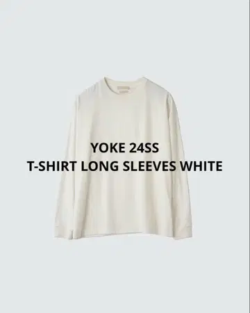 YOKE 24SS T-SHIRT LONG SLEEVES WHITE