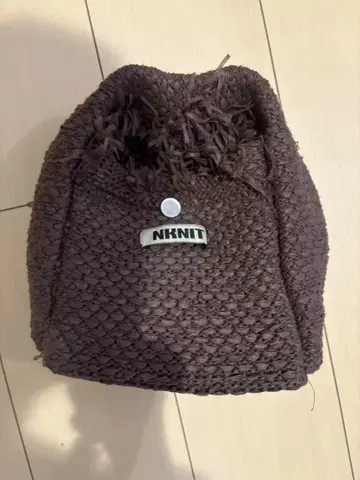 NKNIT 브라운 니트 백