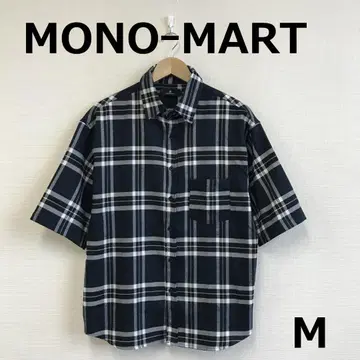 0925A04 [MONO-MART] 체크 무늬 반팔 셔츠