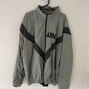 ARMY 그레이 스포츠 자켓 후드 부착