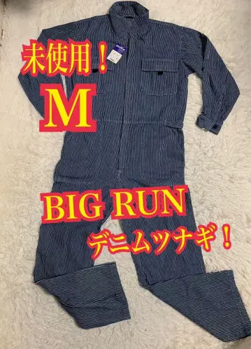 미사용! BIG RUN 츠나기 올인원 히코리 데님 M 사이즈