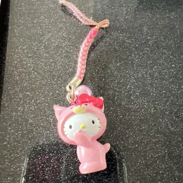 헬로키티 고양이 모자 스트랩