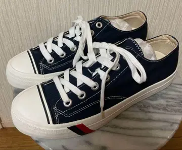 PRO-Keds 네이비 캔버스 스니커즈 로우컷 프로 케
