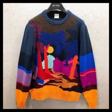 [ 새상품 ] 폴스미스 스웨터 올 패턴 멀티 컬러 S 사이즈