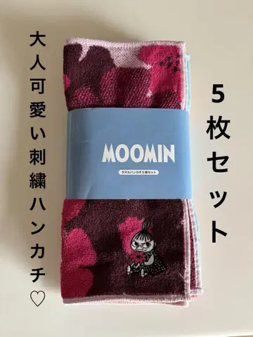무민 캐릭터 타월 25cm 5장 세트