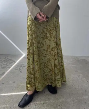 CLANE 도트 오팔 플레어 스커트 DOT OPAL FLARE SKIRT