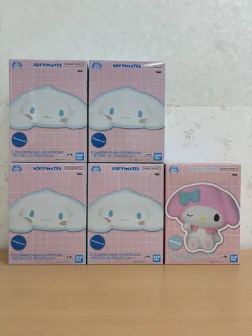산리오 캐릭터즈 SOFVIMATES 시나모롤 마이멜로디 5개