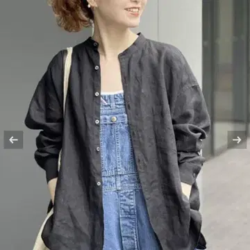 스픽 앤 스팬 린넨 노카라 셔츠 포함