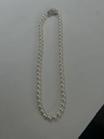 진주 목걸이 약 21cm