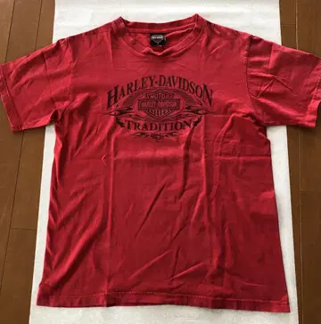 HARLEY-DAVIDSON 레드 T셔츠 L 사이즈