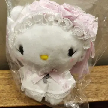 챠미 키티 화이트 프릴 산리오 마스코트