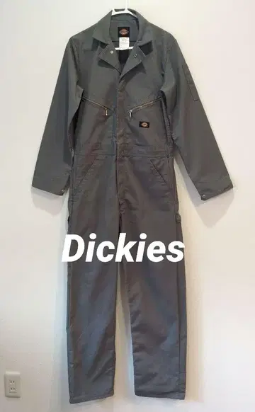 Dickies 그레이 오버롤 S 사이즈