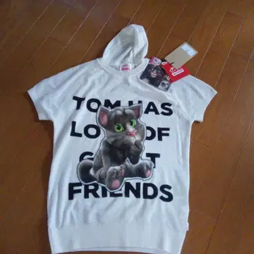 TOM AND FRIENDS 골프 후드 부착 T셔츠