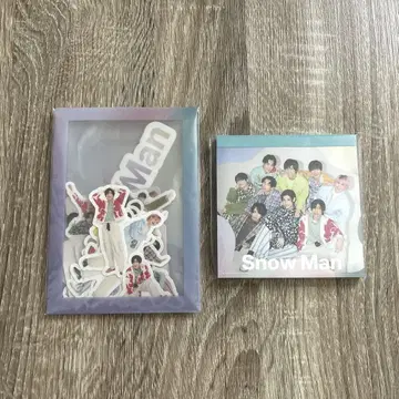 [ 새상품 미개봉 ] SnowMan 플레크 씰 마시카쿠 메모 2종 세트