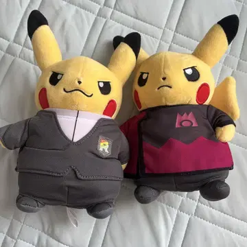 보스 놀이 피카츄 봉제 인형 로켓단 마그마단