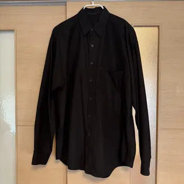 AURALEE WASHED FINX TWILL 셔츠 블랙 5