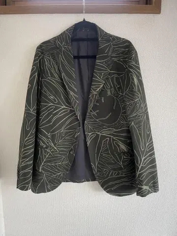 UNITED ARROWS 리프 무늬 자켓 FORESTCLOUD