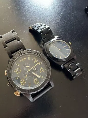 NIXON 블랙 시계 세트 2점