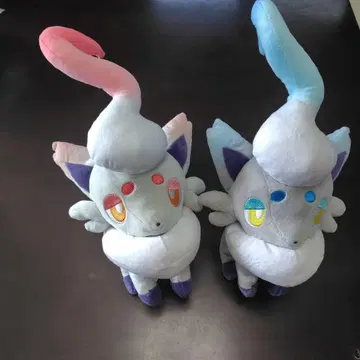포켓몬 센터 이로치 비취 조로 봉제 인형 세트