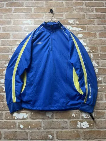 90s 엄브로 UMBRO 트랙 자켓 저지 파랑 하프 지퍼