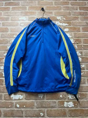 90s 엄브로 UMBRO 트랙 자켓 저지 파랑 하프 지퍼