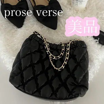 [ 새상품급 ] 2WAY 퀼팅 미니백 prose verse 프로즈 블랙