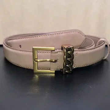 벨트 카키 스웨이드 버클 골드 전체 길이 105cm 폭 2.8cm